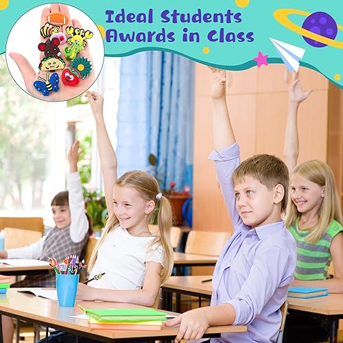 Miniatura 5 de Seajan Dijes para lápices a granel para niños, decoraciones divertidas para bolígrafos de comida, accesorios de Navidad, adornos de paja para