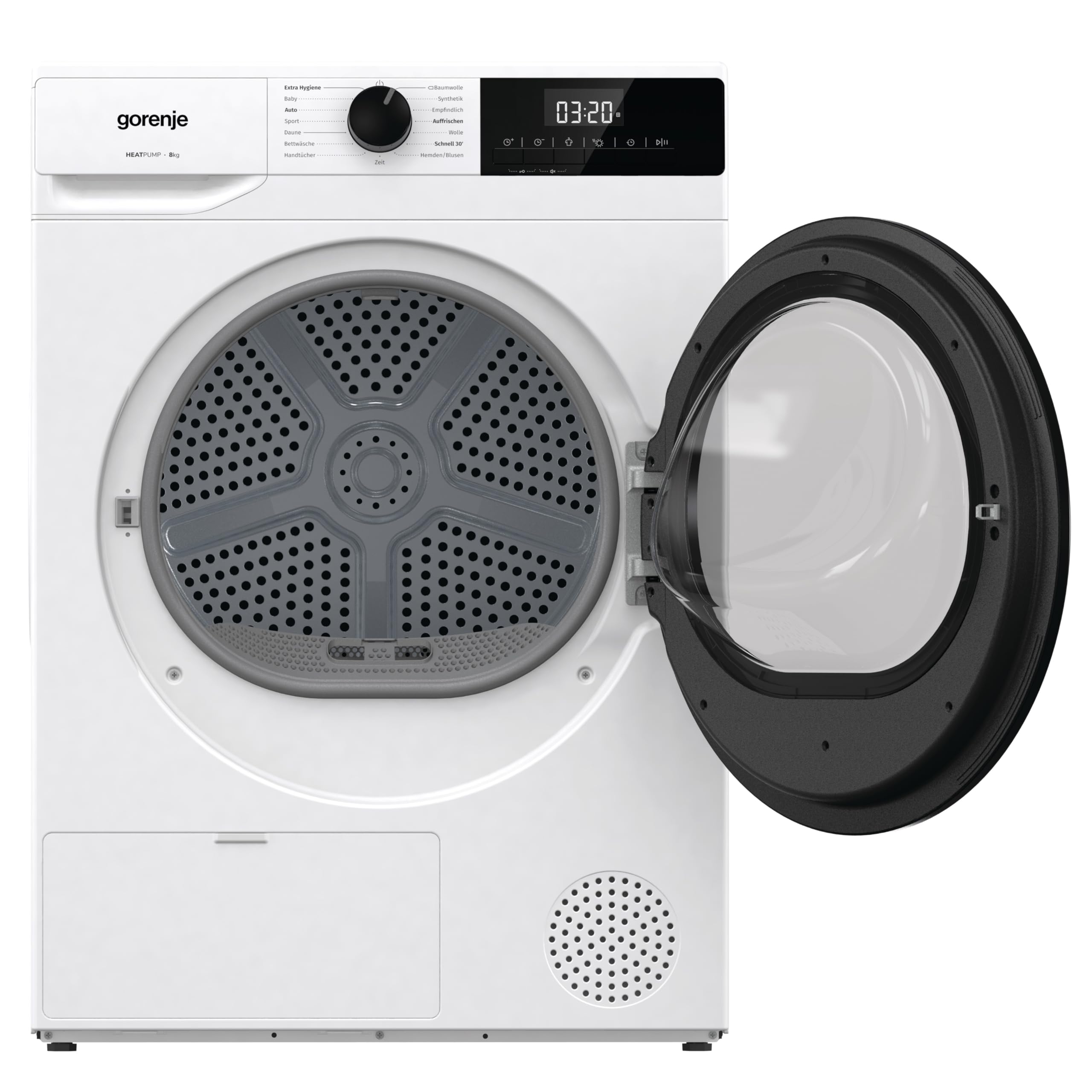 Gorenje DHNE83 Wärmepumpentrockner 8kg 15 Programme TwinAir Feuchtesensor LED Display EEK C
