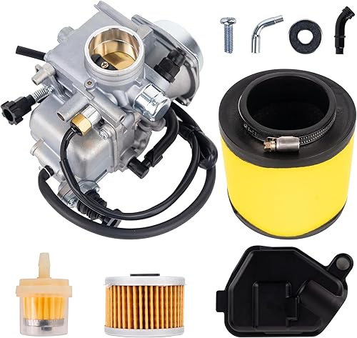 BlueStars Kit de carburador TRX350 - Compatible con Honda 2000-2006 Rancher TRX350TM TRX350TE 350ES 350FE 350FM 4 tiempos ATV, 1985-1987 ATC250SX -