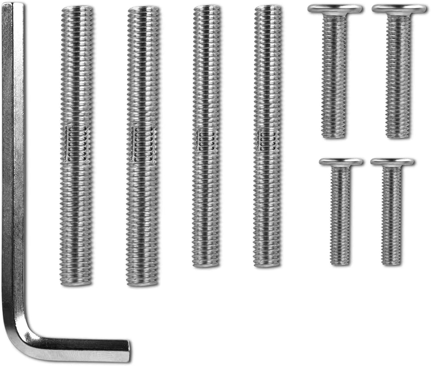 Cat Scratching Post Replacement M10 Screws，M10 and M8 Screws for Cat Scratching Post with Allen Wrench 4PCS Threaded Bolt and 4PCS Screws, Not Include Cat Scratching Post