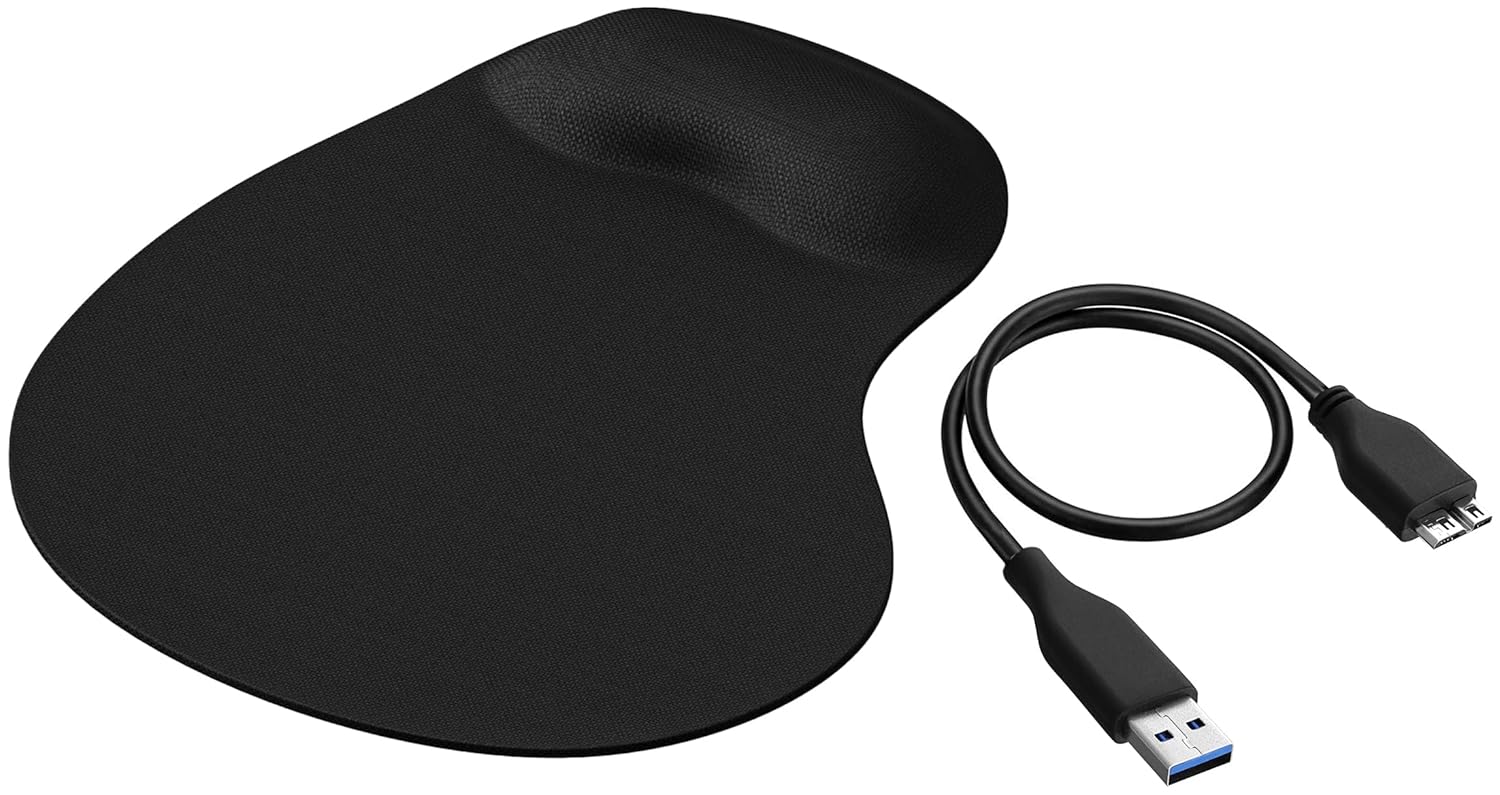 Lapster Gel Mouse pad with Wrist Rest, Gaming Mouse Pad with Lycra