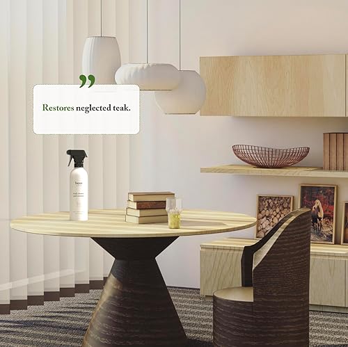 Miniatura 5 de Bayes Limpiador y restaurador de teca de alto rendimiento, limpia, brilla y protege, mantiene la teca fina y restaura la teca desatendida, 16 onzas