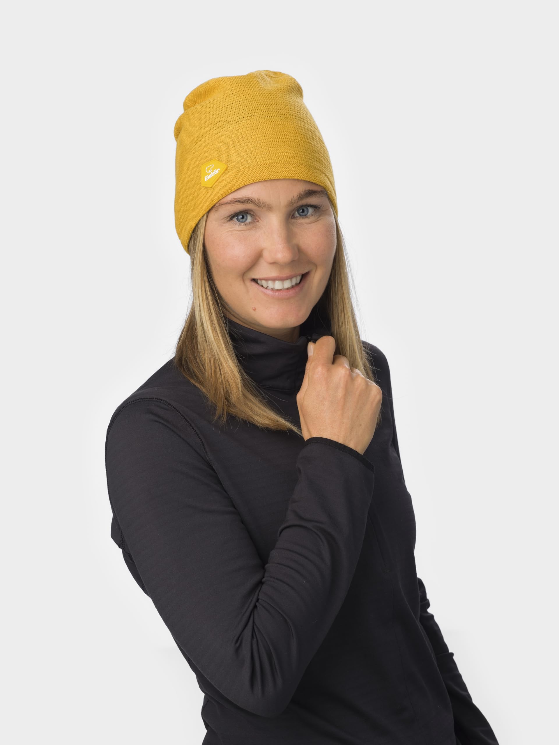 Eisbär Merino Mütze Herren und Damen Ayora Oversized - Sportmütze aus Merinowolle wärmend atmungsaktiv Laufmütze feuchtigkeitsabführend schnelltrocknend - Beanie für Sport und Outdoor Haube Ganzjährig