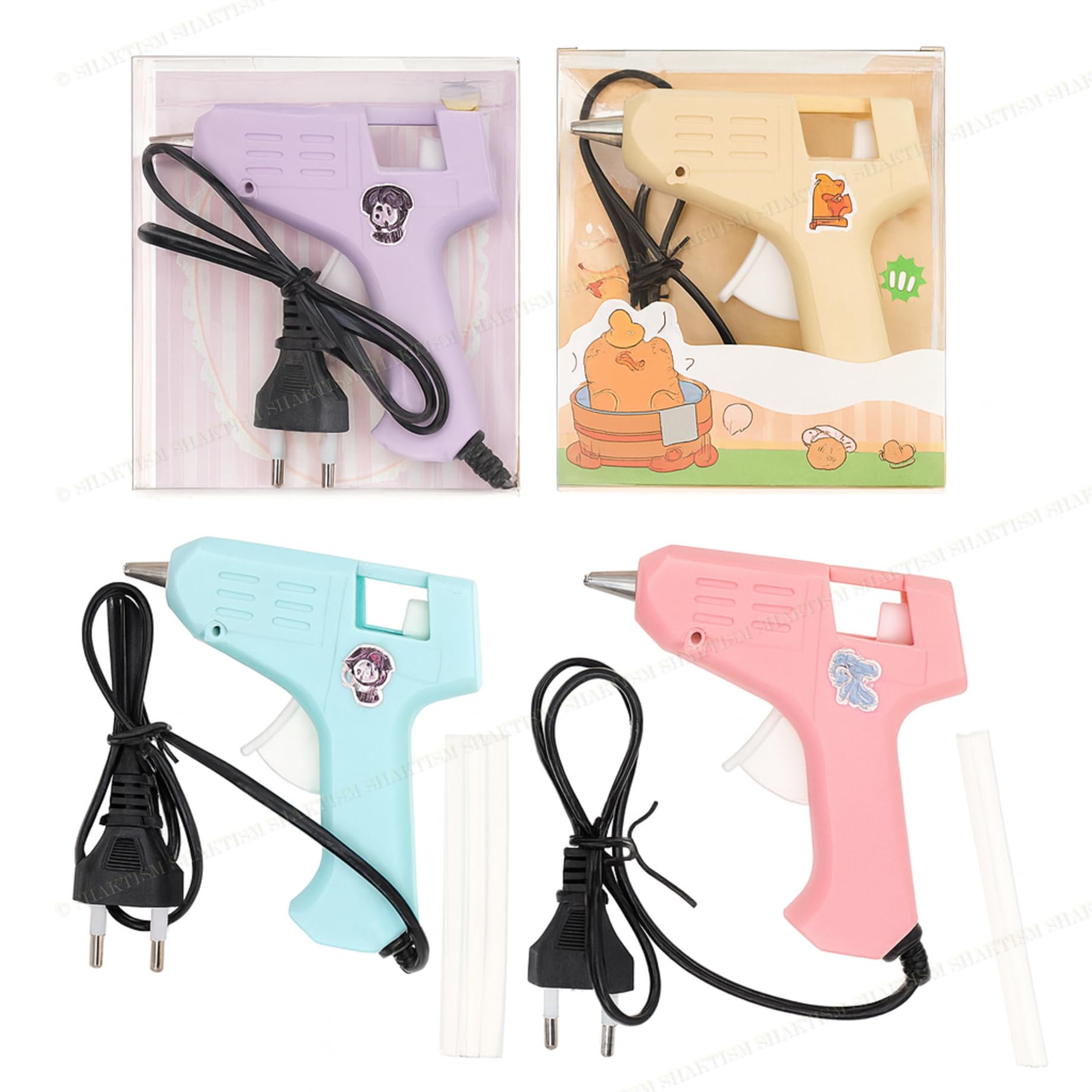 SHAKTISM DIY Hot Melt Glue Gun Set, Cartoon Design, for Crafts and Home Projects -1Pc Random Colour-image-49