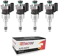 FIREMOTOO 6-Hole Fuel Injectors Set of 4 for Chevy Cruze 2016-2019, Equinox 2018-2019, Malibu 2016-2019, GMC Terrain, Buick Encore - Replaces FJ1293 55577403