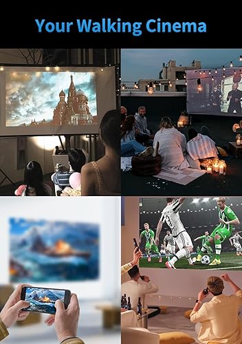 Miniatura 7 de Proyector inteligente con Wi-Fi 5G y Bluetooth, proyector WANBO TT Auto Focus con certificado Netflix, altavoz Dolby y proyector de cine en casa