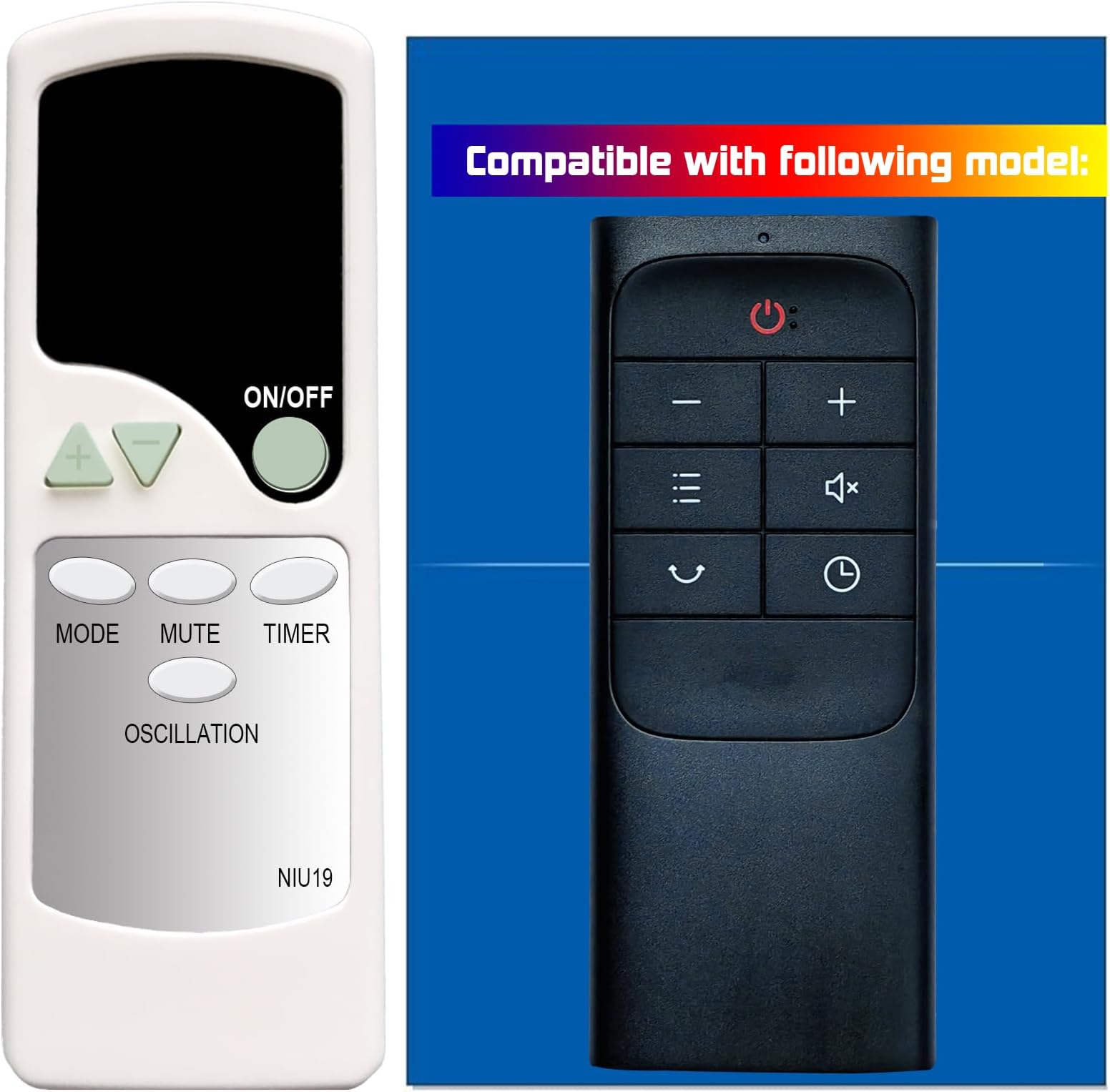 Replacement Remote Control for Dreo Tower Fan DR-HTF004 DR-HTF004S DR-HTF005 DR-HTF005S DR-HTF007 DR-HTF007S DR-HTF001 DR-HTF001S DR-HTF002 DR-HTF002S DR-HTF003