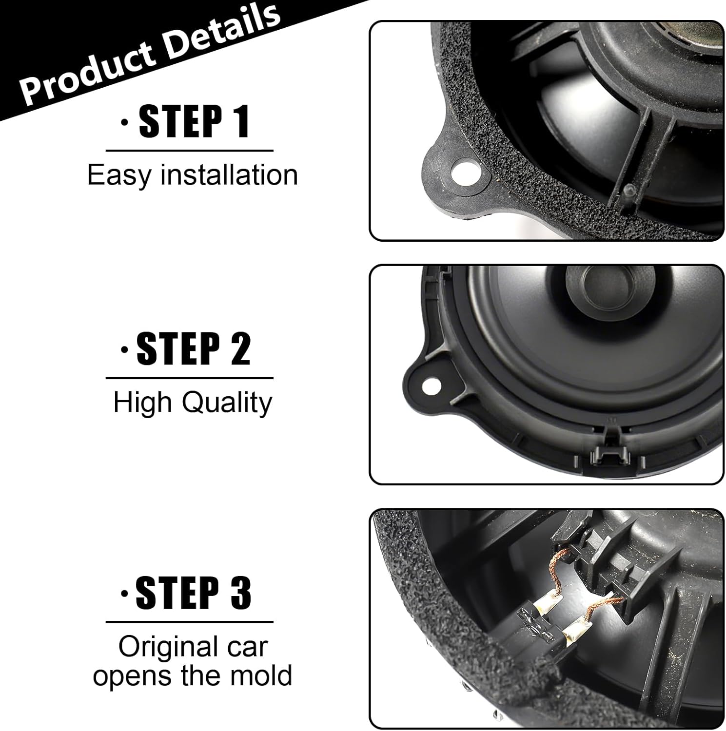 GearUp 2PCS Door Speaker Compatible with Nissan Altima Pathfinder sentra Maxima Murano 2008 to 2022 2023 2024 2025(6.5Inch)