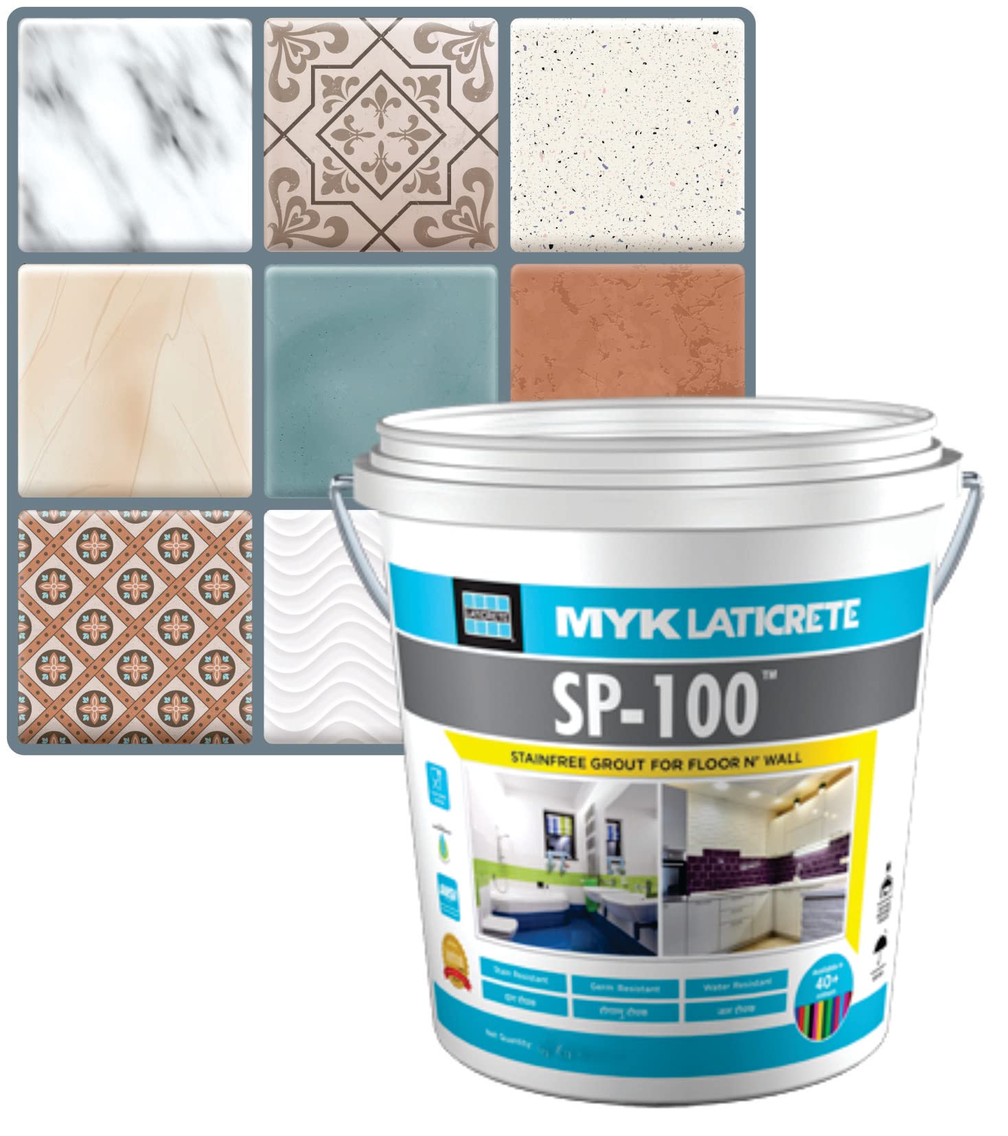 MYK LATICRETE SP-100 Stainfree Epoxy Grout for Floor & Wall (91 Slate Grey) Hardener :70g Resin :180g & Filler 750g = 1kg) Grey Color epoxy Grout (B0BRQNBMBP) Amazon Price History, Amazon Price Tracker