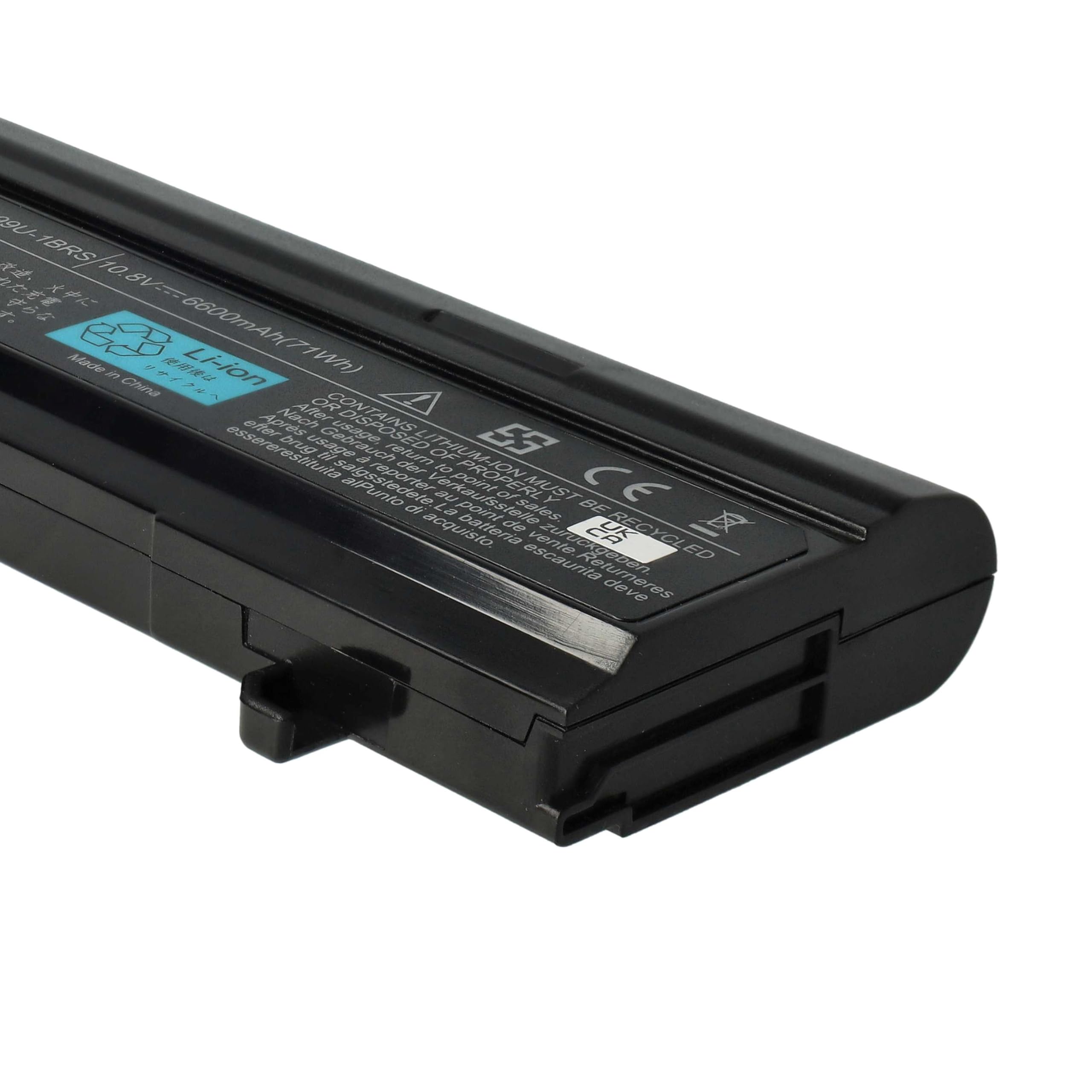 Akumulator o dużej pojemności 6600 mAh 10,8 V kompatybilny z TOSHIBA zastępuje PA3399U-1BAS, PA3399U-1BRS, PA399U-2BAS, PA3399U-2BRS, PA3400U-1BRS