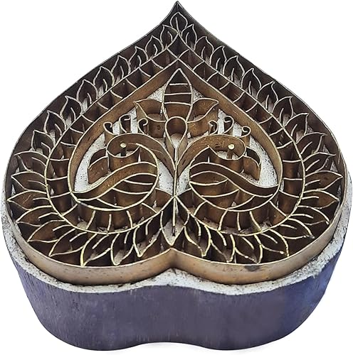 Royal Kraft Sellos de madera de latón para impresión en bloques en arcilla, cerámica, tela BHFtag007 Royal Kraft Sellos de madera de latón para impresión en bloques en arcilla, cerámica, tela BHFtag007