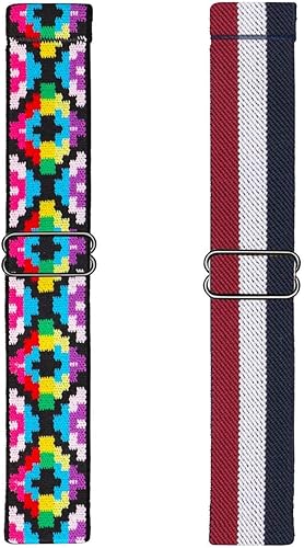 Miniatura 2 de Abanen Correa elástica de reloj de 0.866 in para Garmin InstinctInstinct 2 Solar, correa de nailon elástico suave y ultraligera para Garmin Instinct