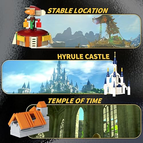 Miniatura 2 de BOTW Skyline Architecture and Collection - Juegos de construcción que incluyen espada maestra, bosque brumoso, torre Sheikah, templo del tiempo,