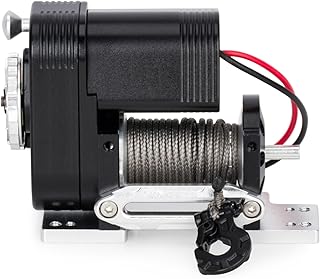 1/10 Scale RC Simulated 8274 Vertical Winch for Axial SCX10 TRX4 D90 | Premium CNC Aluminum,Functional & Realistic Design,6-12.4V 50lbs Load Capacity,compatible with 3S LiPo batteries.
