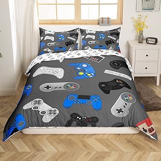 Gamer Room Decor, Twin Bedding Sets for Boys - 1 Duvet Cover and 1 Pillowcase, NOT Twin Comforter Set for Boys