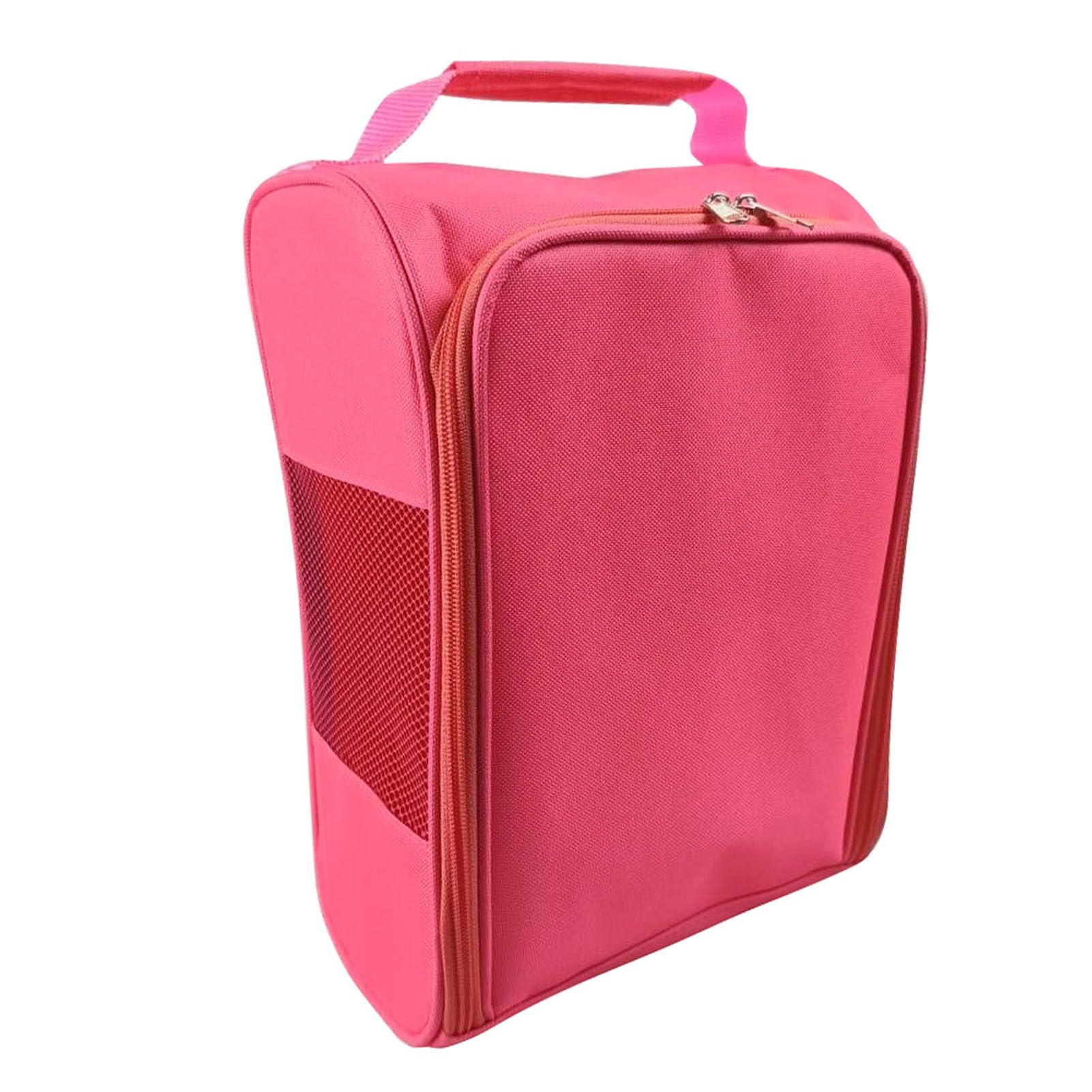 Ejoyous Borsa per Scarpe da Viaggio, Borsa per Scarpe da Viaggio in Tessuto Oxford 600D 33x15x22 Cm con Rete Traspirante e Manico, per Leggera per Uomo Donna Palestra Sport Viaggi (PINK)