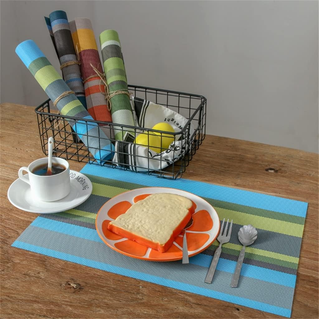 4 Pcs Washable Placemats Dining Bar Table Mat Placemat Pad Decor Home Table Place Mats (Color : C, Size : 45x30cm)
