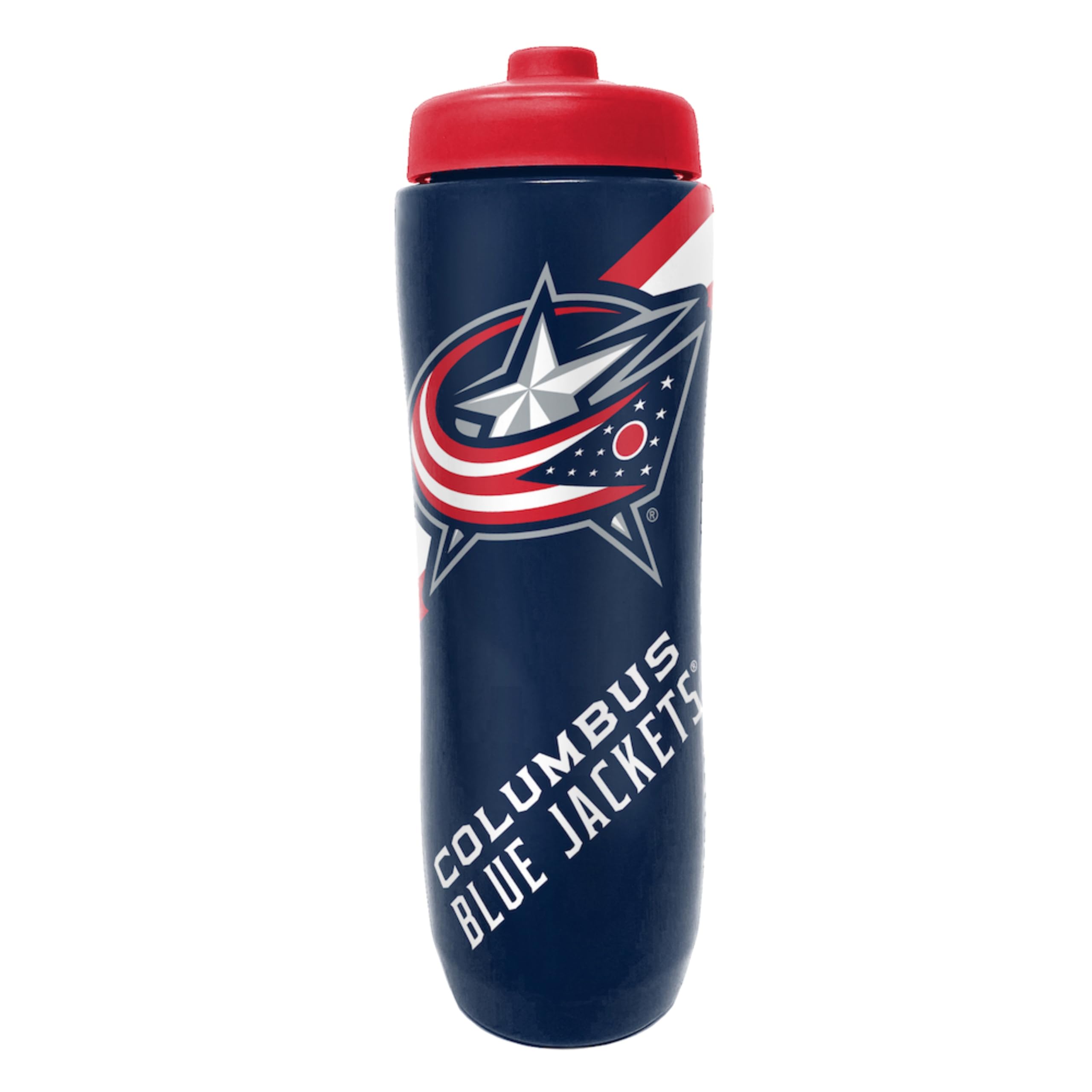 Party Animal NHL Hockey Squeeze Bottle, 32 oz, Columbus Blue Jackets