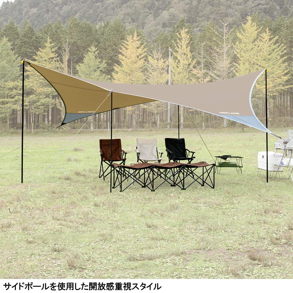 Uniflame RevoタープM　ユニフレーム Amazon | REVOタープⅡ（M） TAN | ユニフレーム(UNIFLAME) | タープ