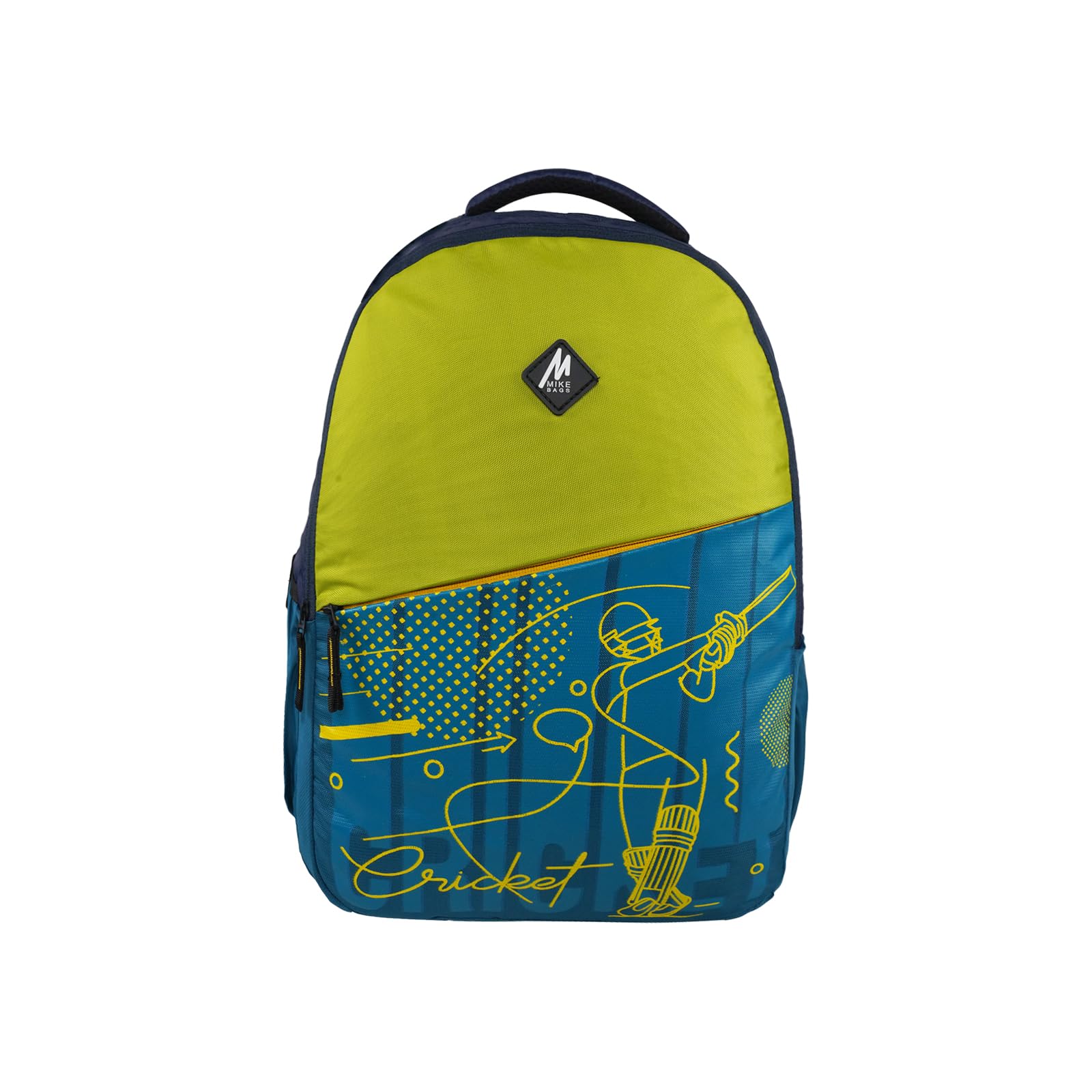 mike bags School Stylish 34L Backpack with Cricket Design - Ideal for Students with Triple Compartment Bag for Boys-picture-11