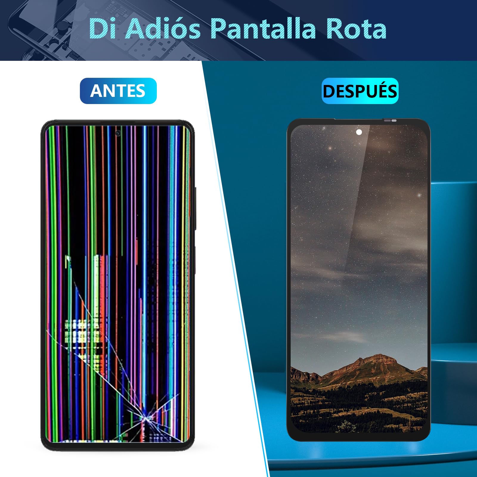 RongZy Pantalla para Realme C65 4G RMX3910 Pantalla Táctil LCD para Realme 14X 5G de Repuesto Ensamblaje Digitalizador de Reemplazo con Herramientas(Negro)