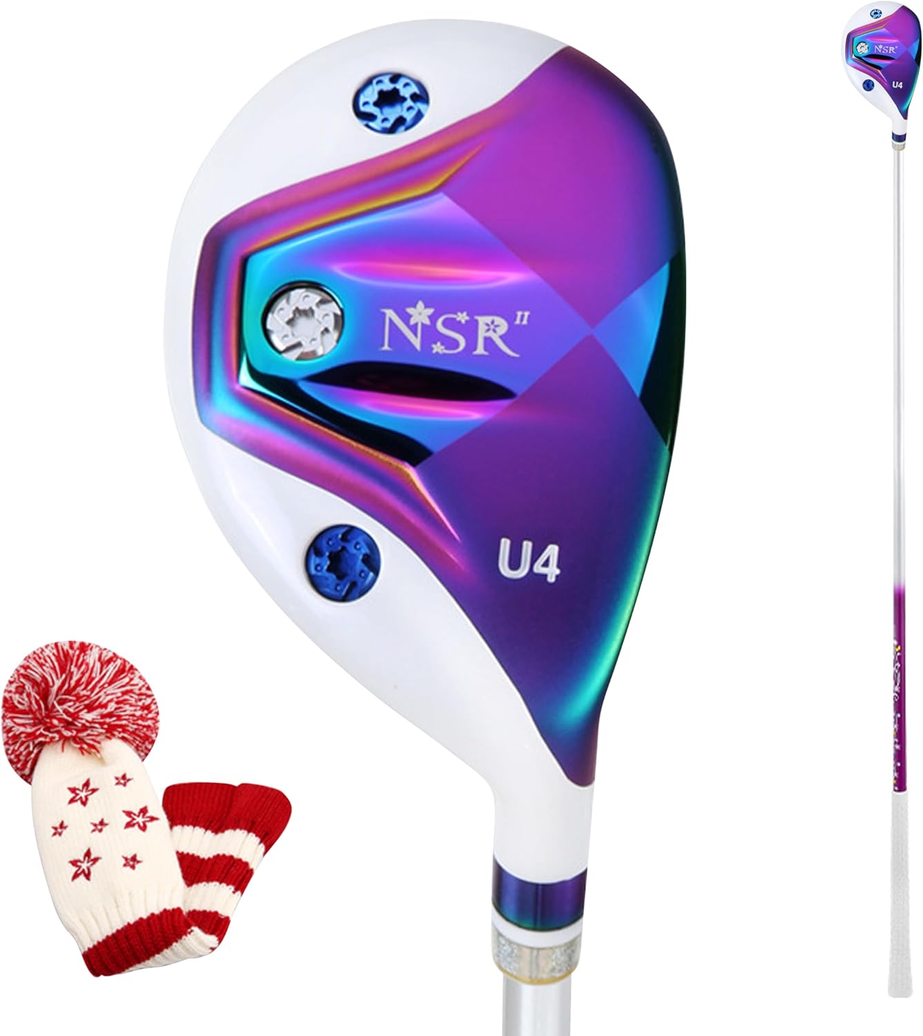 PGM Women's Golf Hybrid for Right Handed with Golf Impact Tape Set