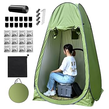 Amazon.co.jp: aierbo一人用テント&簡易トイレセット アウトドア