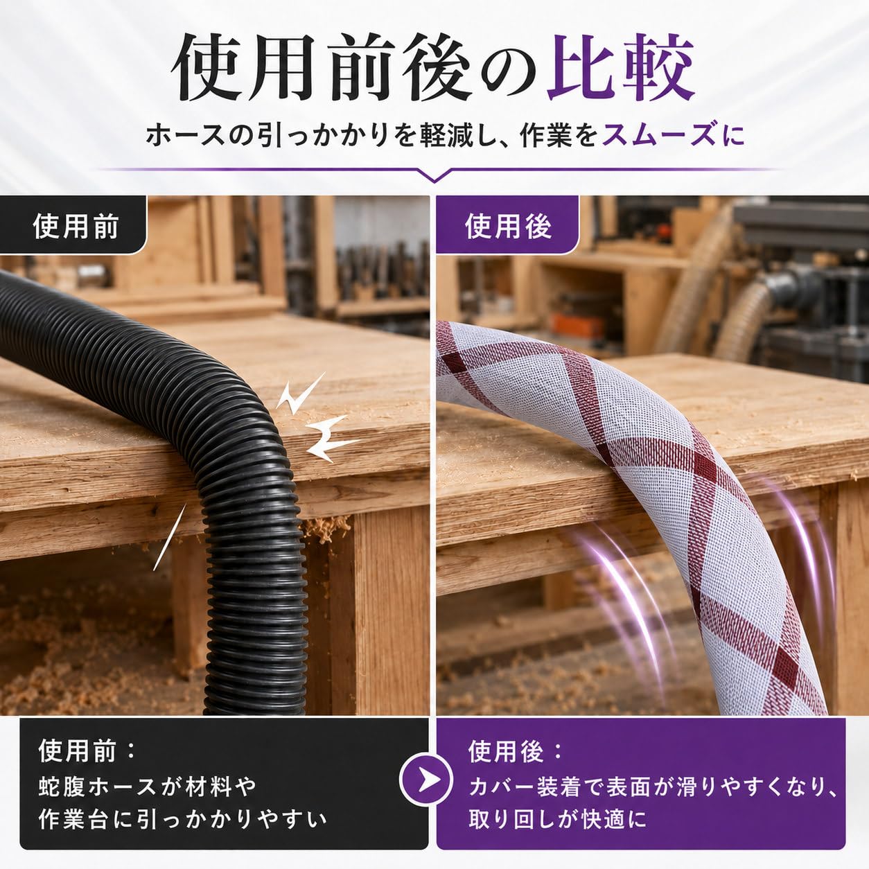 軽いマキタ集塵機用スパイラルホース 内径28x5mウクライナBカバー