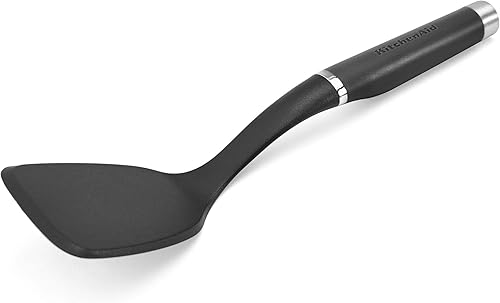 KitchenAid KO015OHAQA - Espátula corta de nailon gourmet talla única Negro mate