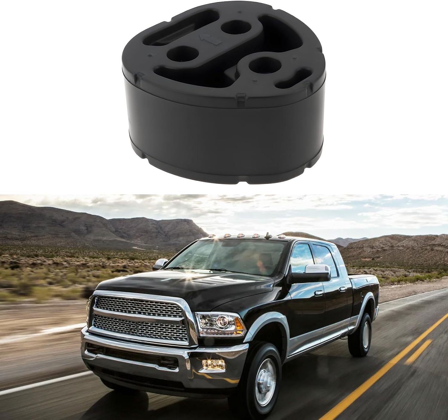 Car Isolator Exhaust System Hanger 52014091AE Compatible with Dodge Ram 2500/3500 2010-2020 4500/5500 2013-2020