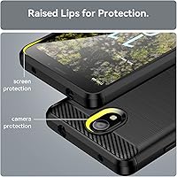 Vista 5 de Osophter Funda para Nokia C100 con 2 unids Protector de pantalla de absorción de golpes Flexible TPU Caucho Protector de teléfono celular para Nokia