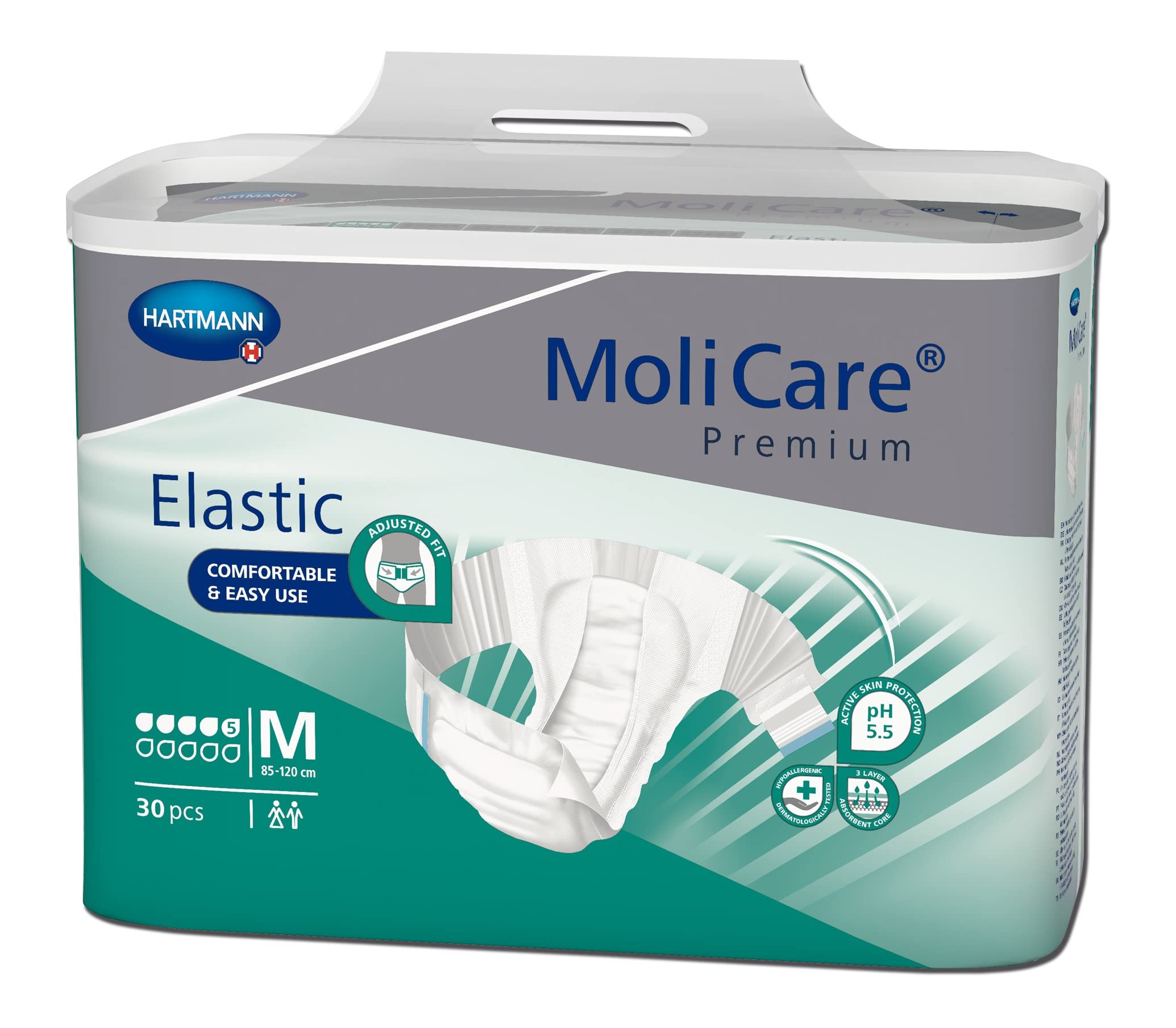 MoliCare Premium Elastic 5 Tropfen - Gr. Medium - Windelhosen und Inkontinenzvorlagen von Hartmann