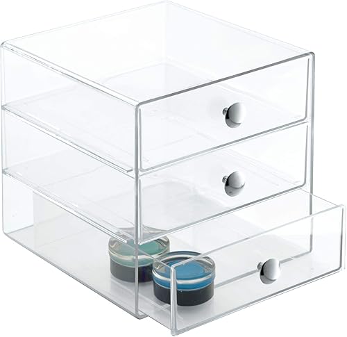 Miniatura 3 de iDesign - Organizador de almacenamiento de 3 cajones para cosméticos