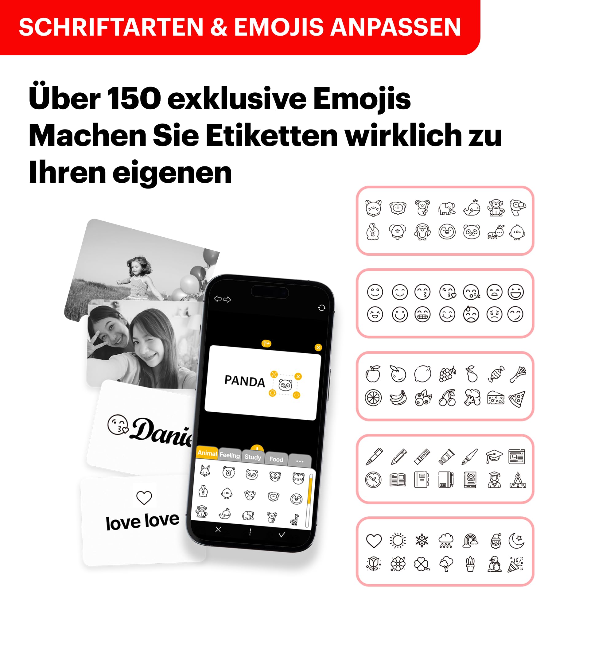 Kodak Memo Shot ERA Kinder-Sofortbild-Digitalkamera und Foto-Etikettendrucker, Weiß (Kamera mit 1 Rolle One-Touch-Etikettenpatrone)