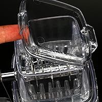 Vista 8 de Tnfeeon Trituradora de hielo portátil de 1.25 L, trituradora de hielo manual de manivela, máquina picadora de hielo afeitada manual