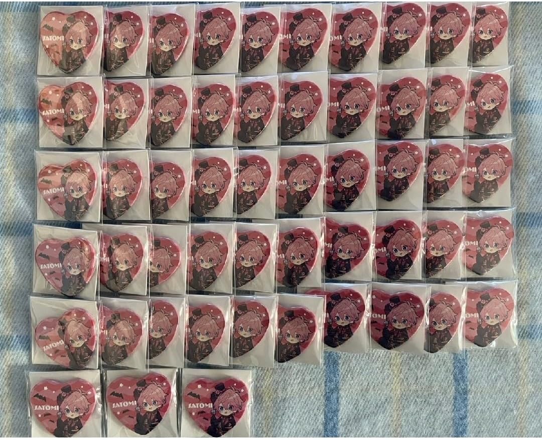 さとみくん 缶バッジ ハロウィン おばけ アニマル ハート 痛バ すと