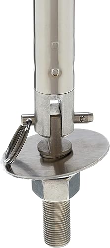 Miniatura 5 de attwood 903-008-T-S Swivl-Eze - Pilón de esquí (acero inoxidable pulido, altura fija, 29 pulgadas)