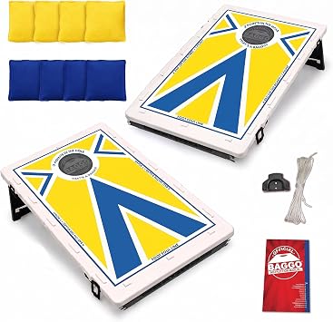 Baggo Vintage Royal Cornhole Set 2x3 Portable Bean Bag Toss Game for Adults