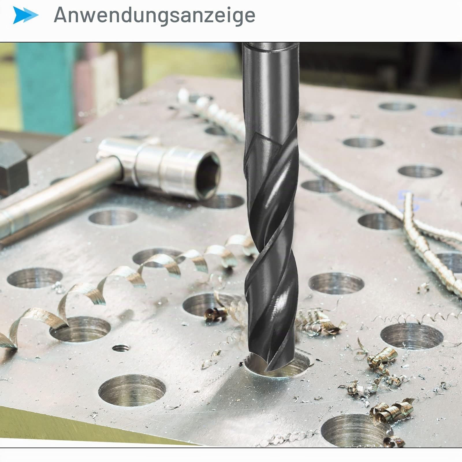 Verringert Schaft Spiralbohrer 30mm Schnitt Kante 1/2" Schaft Nitride Beschichtet Schnellstahl 9341 Drehung Bohreinsätze - (Anwendungen: für Edelstahl Metall Holz)