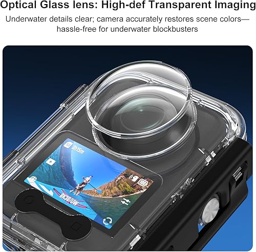 Miniatura 5 de Estuche de buceo impermeable para DJI Osmo 360, soporta 50M164FT Subacuático Buceo Buceo Buceo Profundo