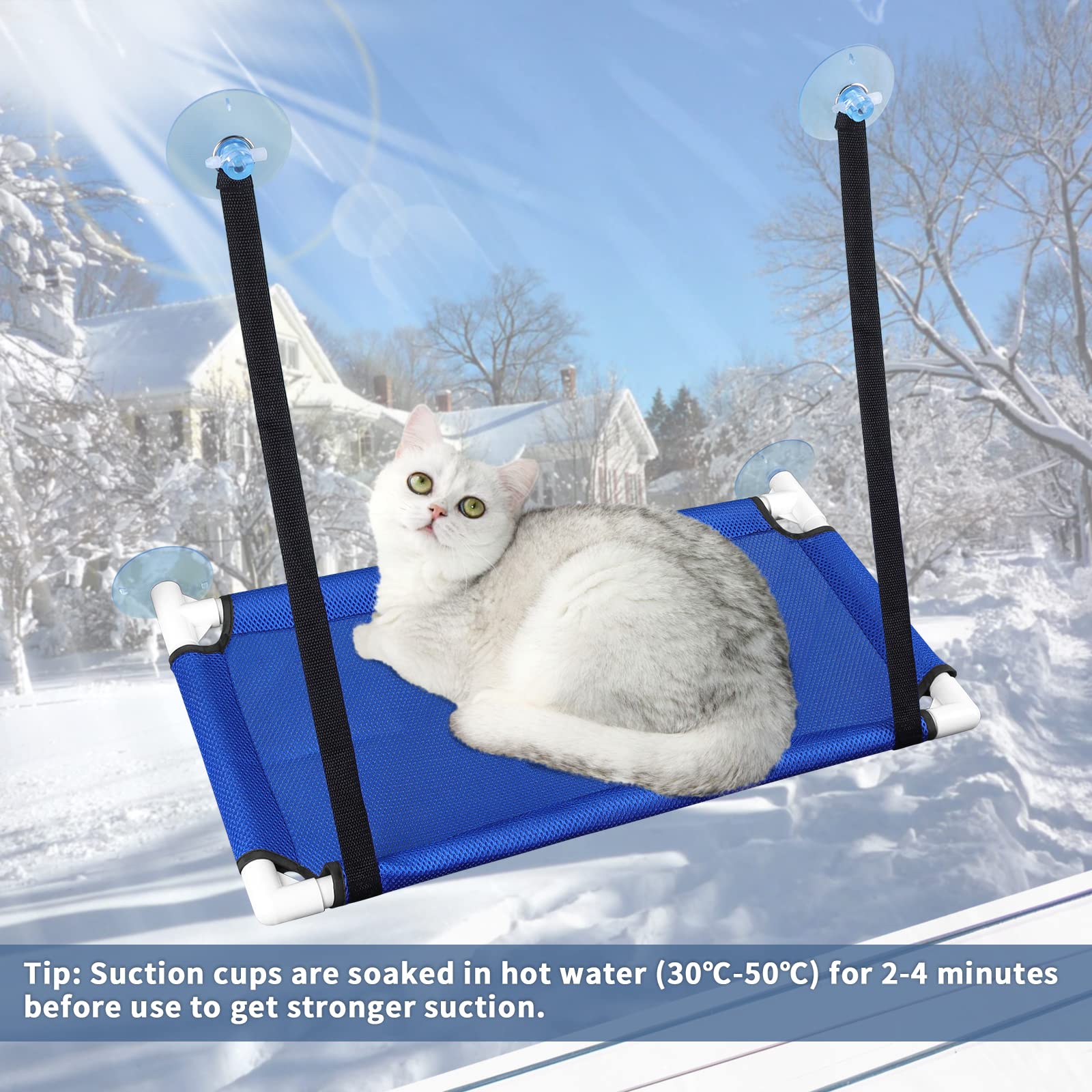 Joy Cat - raambed hangmat - ligplek voor de kat - Voorzien van super