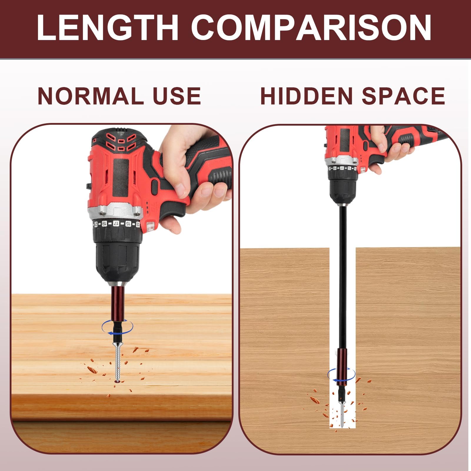 Magnetic Bit Extensions 60mm 1/4-Inch Hex Quick Release