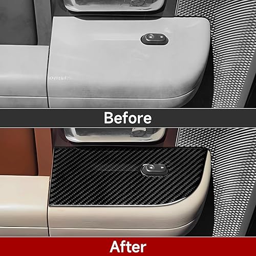 Miniatura 3 de Cubierta adhesiva para interruptor de elevación de ventana de automóvil, decoración de fibra de carbono, se adapta a Ford F150 (2004-2008)  Lincoln
