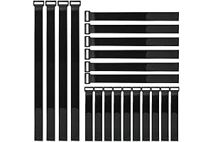 Reusable Velcro Wraps with Adjustable Hook and Loop Ties