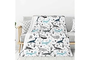 Whale Throw Blanket for Adults