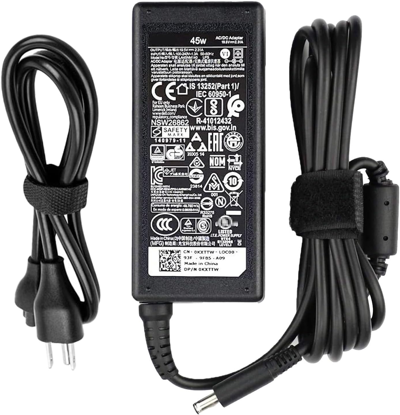 45W Round Tip Laptop Charger Fit for Dell Inspiron 13 14 15 3000 5000 7000 Series 15-3552 3555 3558 3565 3567 5551 5552 5555 5558 5559 DA45NM140 LA45NM140 19.5V 2.31A AC Adapter Power Cord - Amazon product rated Grade B
