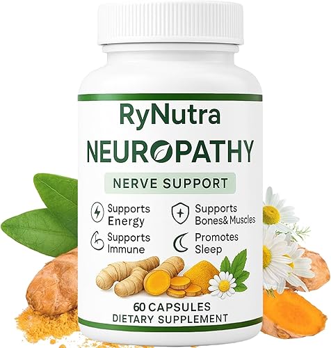Rynutra - Suplemento para la salud nerviosa y el bienestar con vitaminas C, B12, apoya la energía, el sistema nervioso y el bienestar general, 60