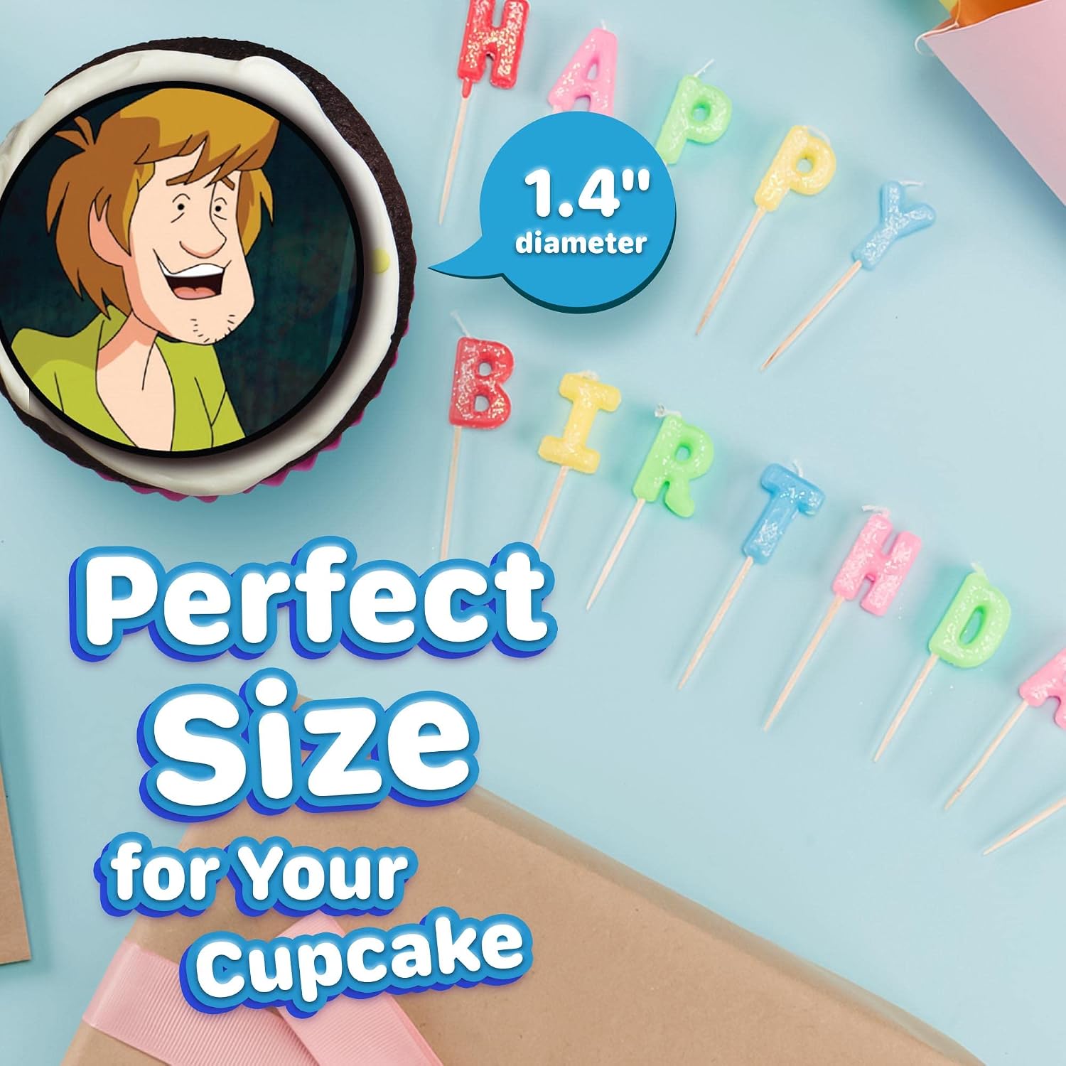 30 x Edible Cupcake Toppers – Mystery Pup Dog Inspired Collection of Edible Cake Decorations | Uncut Edible on Icing Sheet