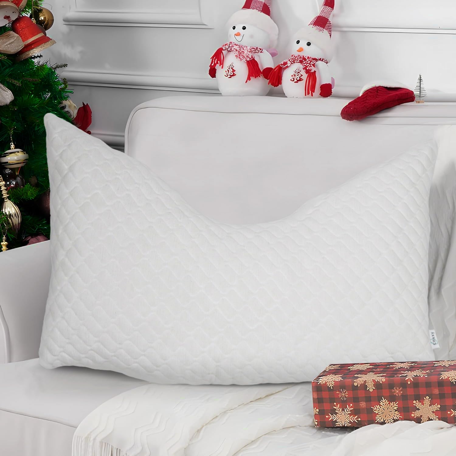 CHxxy Geschredderte Kopfkissen aus Memory Foam, ergonomisches Schlafkissen