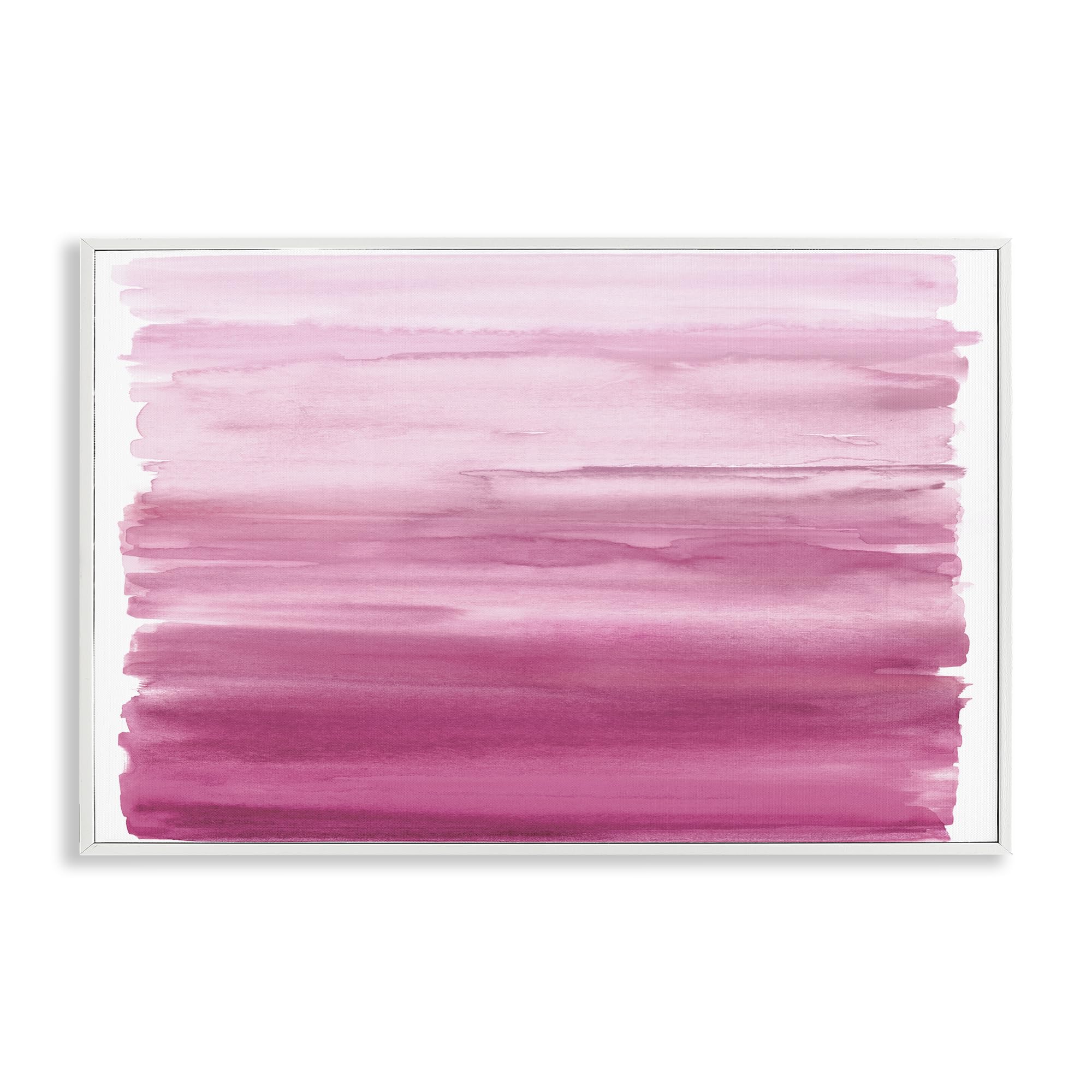 Stupell Industries Ombre Pink Blush Abstract Wall Art for Dining Room, Soft Watercolor Gradient in Pastel Pink, 20 x 30 Inch Framed Giclée Print, by Allie Corbin, Made in USA Gift